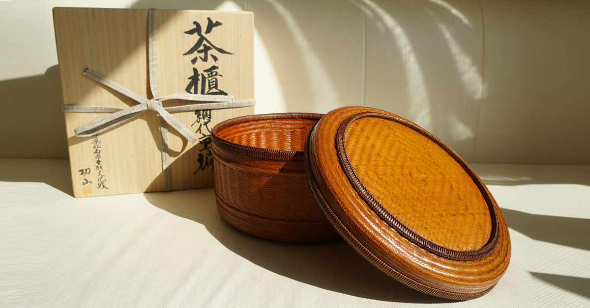 時代 竹工芸 彫刻 翠竹庵 二代 華山 茶合 茶量 煎茶道具
